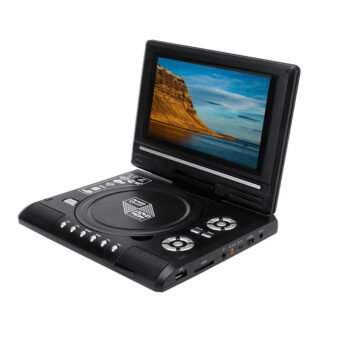 Lecteur DVD TV FM USB Portable avec Écran Rotatif 7,8″