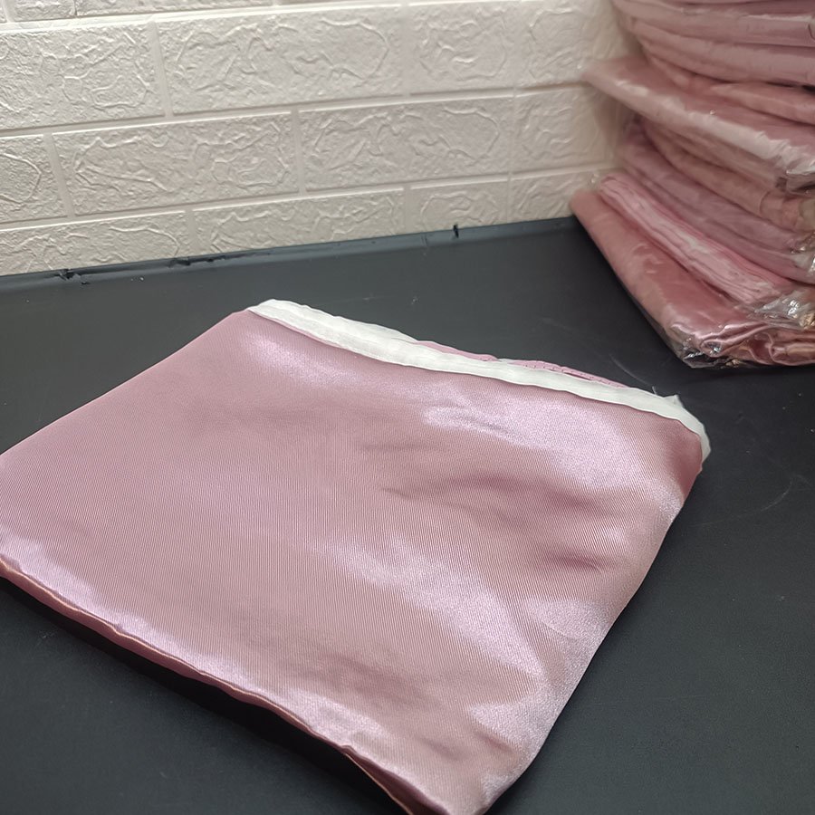 Rideau occultant double couche en dentelle Rose 1 x 2 m – Image 11